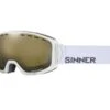 Sinner MOHAWK Skibril Goggle Met Sintec-trans Plus Lens Wit -Ski Verkoopwinkel 28 0 sinner mohawk skibril goggle met sintec trans plus lens wit sigo 167 30a pc1