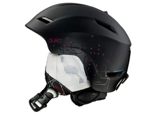 Salomon Dames Skihelm Aura Custom Air Oval Fit Black Matt