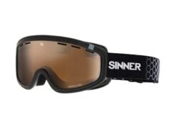Sinner Skibril Visor III Otg Matte Black Double Orange Mirror