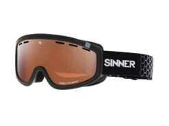 Sinner Skibril Visor III Otg Matte Black Double Orange Mirror Sintec