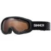 Sinner Fierce Skibril Zwart Met Oranje Sintec Lens