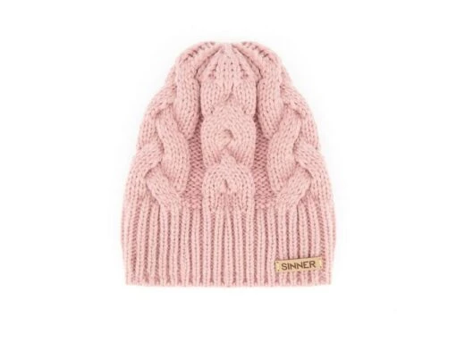 Sinner Cable Muts Roze